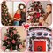 30-Piece Christmas Candy Diamond Painting Keychains – Red & White 5D DIY Hanging Ornaments, Candy Pendant Diamond Art for Adults & Beginners, Holiday Craft Decor